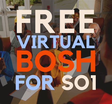 Free Virtual BOSH Training for Safety Officer 1.